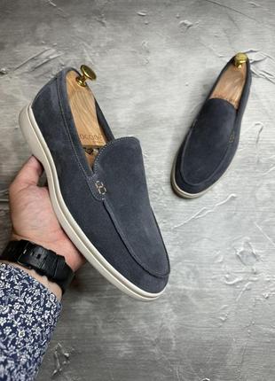 Мужские туфли лофери grey beige 40-41-42-43-44-45