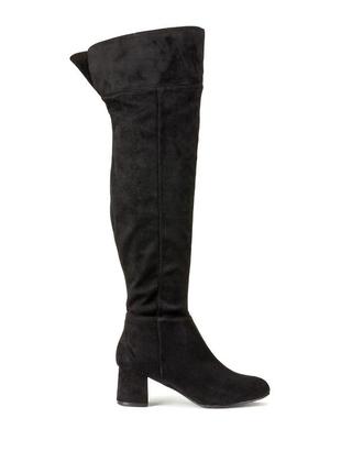 Чоботи елегантні на широку ніжку