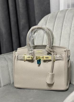 Сумка  бежева чорна коричнева