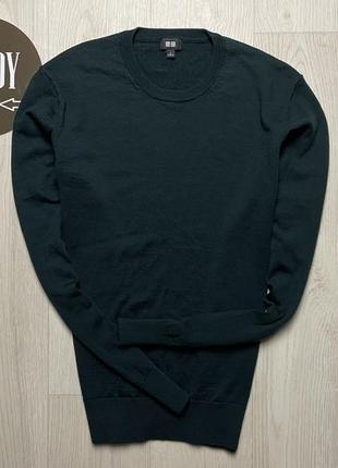 Чоловічий вовняний светр uniqlo, розмір по факту м