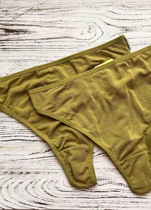 Жіночі трусики стрінги atlantic оливкові