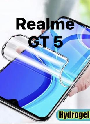 Гідрогелева захисна плівка для realme gt 5 . mietubl hydrogel material. скло , стекло .