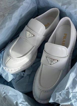 Loafers pr@da premium брендовые лоферы лак премиум натуральная кожа