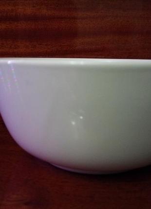 Салатник бульонница миска тарілка білий 14 см