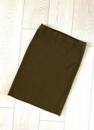 Юбка в рубчик