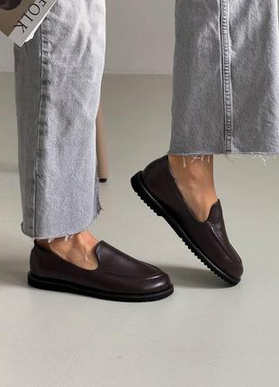 Стильные кожаные лоферы barefoot