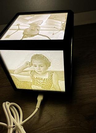 Лампа ночник от юбс / usb. с вашими фото