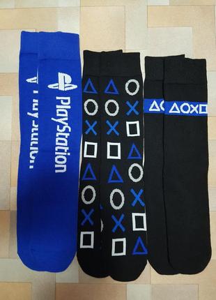 Носки высокие, носочки котон playstation, плейстейшн 39-44 р-р
