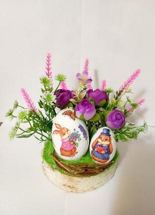 Пасхальная композиция, величавая весенняя композиция,ьевое яйцо