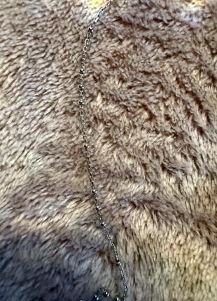 Серебряная цепочка с шариками