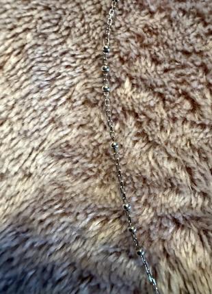Серебряная цепочка с шариками