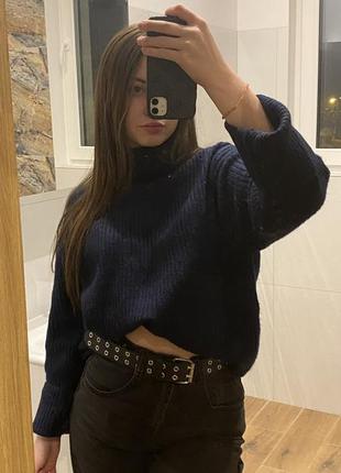 Теплий синій гольф