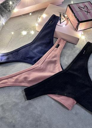 Комплект подарунковий набір трусиків вікторія сікрет оригінал victoria’s secret