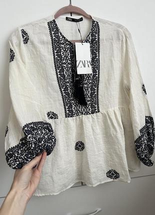 Сорочка вишиванка zara s m l