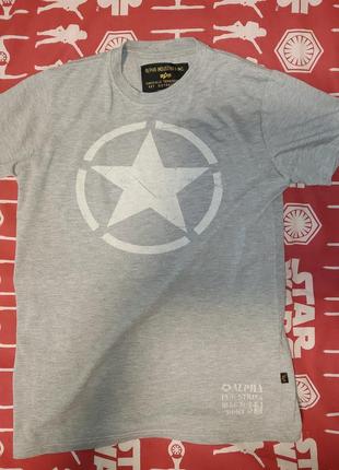 Футболка  alpha industries