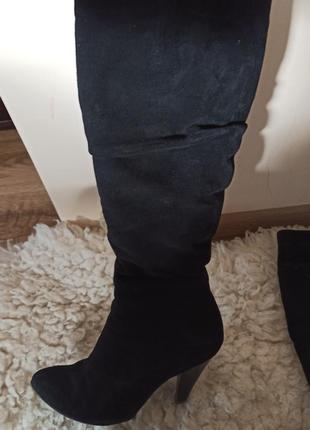 Замшевые сапоги