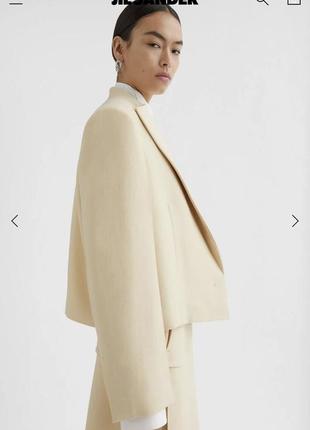 Новый пиджак, жакет итальянский бренд jil sander оригинал блейзер размер s,m указан размер 40