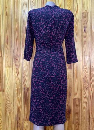 Шёлковое миди платье,леопардовый принт,натуральный шёлк3 фото