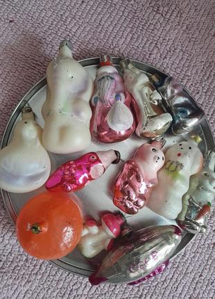 Елочные игрушки срср винтаж