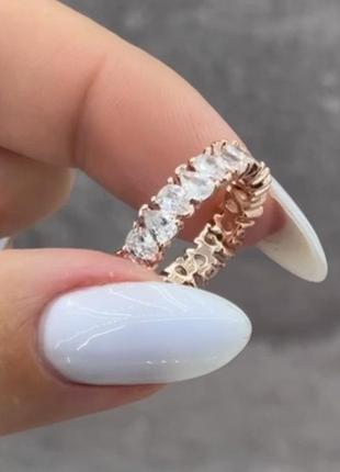 Раздельное серебренное кольцо