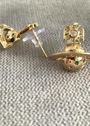 Сережки в стилі vivienne westwood6 фото