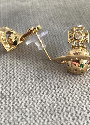 Сережки в стилі vivienne westwood5 фото
