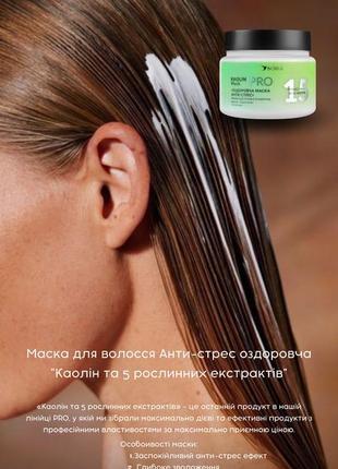 Soika маска для волос анти-стресс оздоровителя "каолин и 5 растительных экстрактов", 300 мл