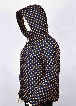 Женский пуховик на синтепоне с капюшоном marimekko размер s // куртка зимняя капюшон