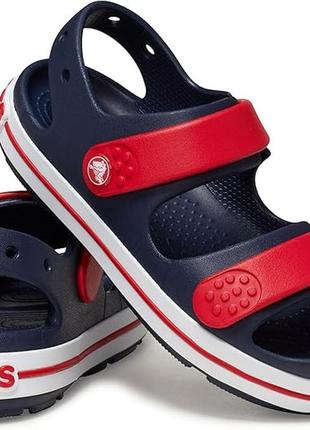 Детские босоножки crocs crocband cruiser сандалии крокс j2, j3 мальчишку