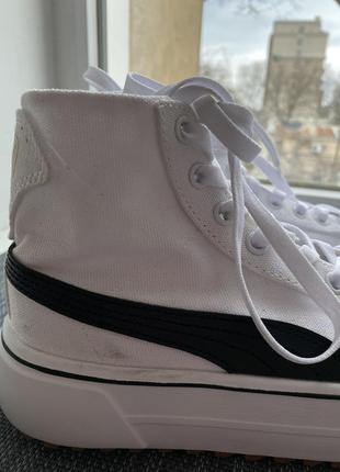 Кеди білі puma shoes снікерcи kaia mid cv 3844094 фото