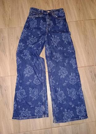 Джинсы широкие h&m 152 см 11-13 лет