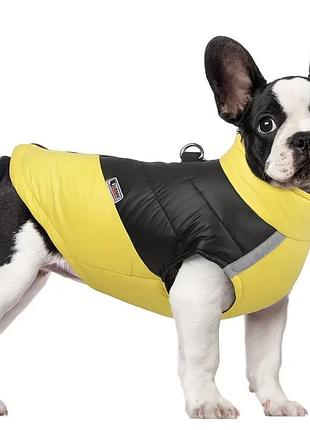 Жовтий новий стильний зимовий жилет