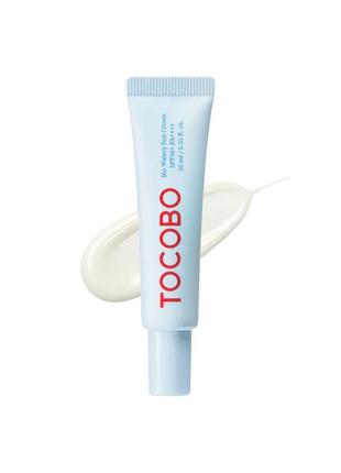 Солнцезащитный крем для лица tocobo bio watery sun cream spf50+ pa++++ 10 ml