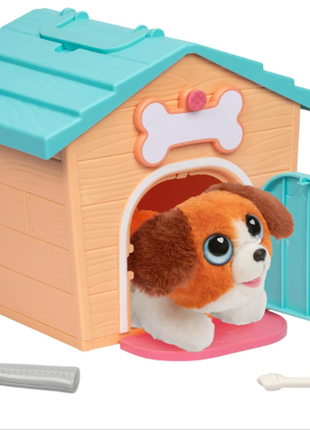 Little live pets my puppy's home minis - teal & orange home | плюшева іграшка та набір для розплідни