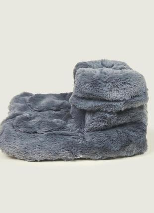 Меховая тапочка warmies steel luxury для микроволновки