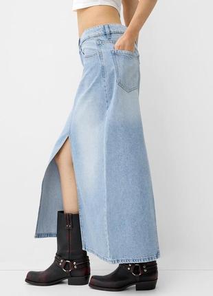 Стильная трендовая юбка bershka с распорками
