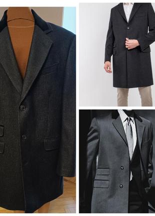 Английское шерстяное пальто честерфилд от mark & spencer