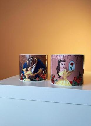 Красавица и чудовище. beauty and the beast. чашка бель.