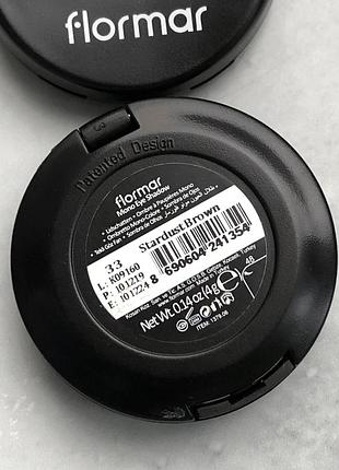 Тени для век flormar mono eyeshadow 33 033 stardust brown коричневые шиммерные сияющие...