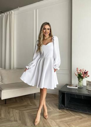 Платье с пышной юбкой, нежное короткое платье, размантическое платье, 1653