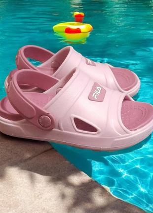 Шлепки шлепанцы бассейн кроксы босоножки сандалии fila p.27