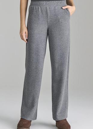 Трикотажные широкие брюки