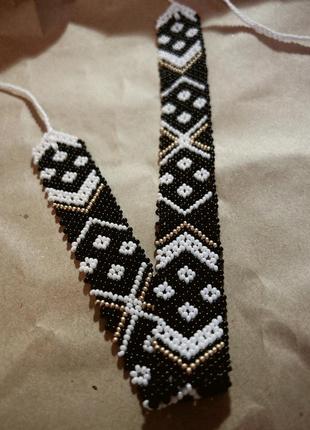 Гердан лезвия украинки с золотым (силением)