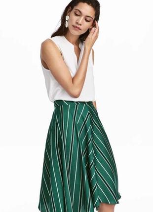H&m красивая шелковая струящаяся юбочка размер м