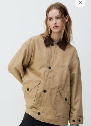 Бежевая курточка, демисезонная куртка, парка h&m