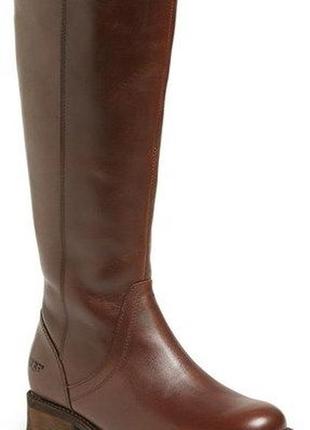 Чоботи ugg Чоботи australia w seldon 1006038 women's brown leather riding boots