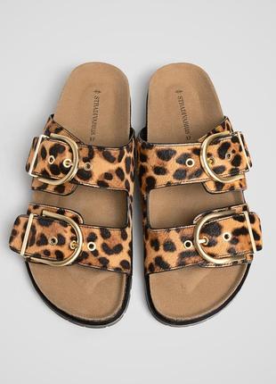 Кожаные шлепанцы stradivarius оригинал