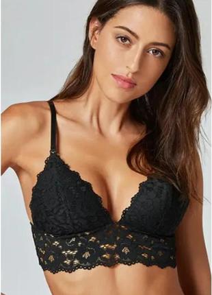 Неймовірний мереживний чорний бюстгальтер lovely undies топ бра бралет