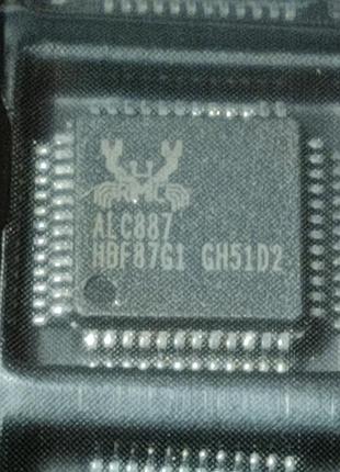 Звукова мікросхема alc887 lqfp-48 realtek new 7.1 channel high definition audio codec (новая)