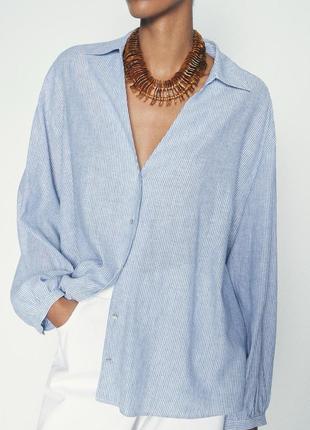 Лляна сорочка zara